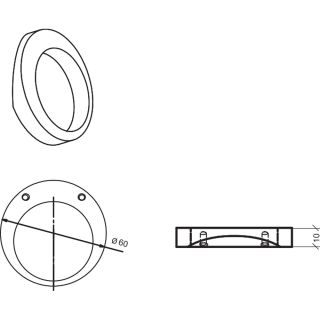 Декоративная ручка для мебели Armadi Art Moon золото 824-G